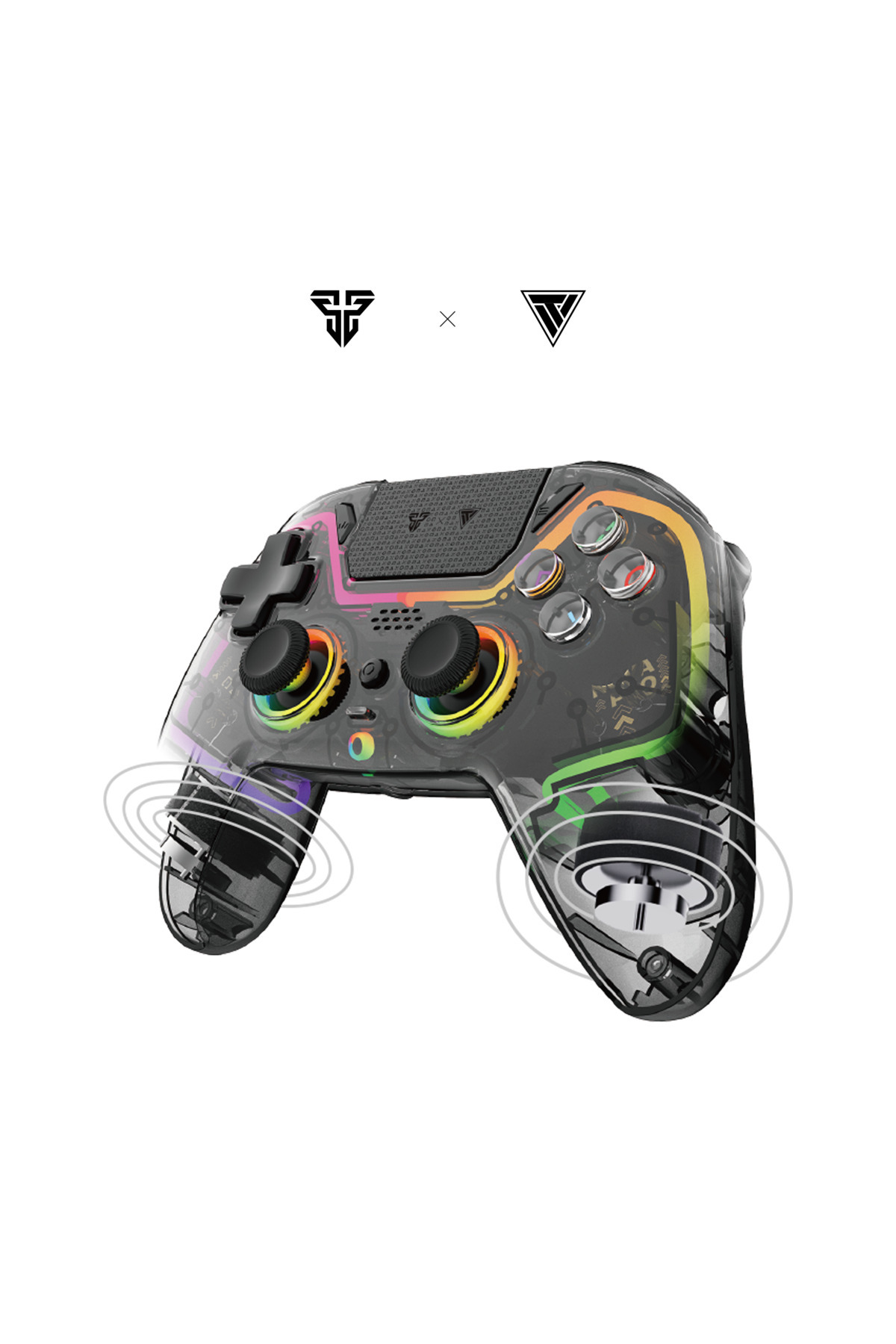 AL3B-Fantech Professional Handheld Controller with Interchangeable Magnetic Gear + 2 Customizable Back Buttons Inside the Box for PC/PS4/Nintendo 3