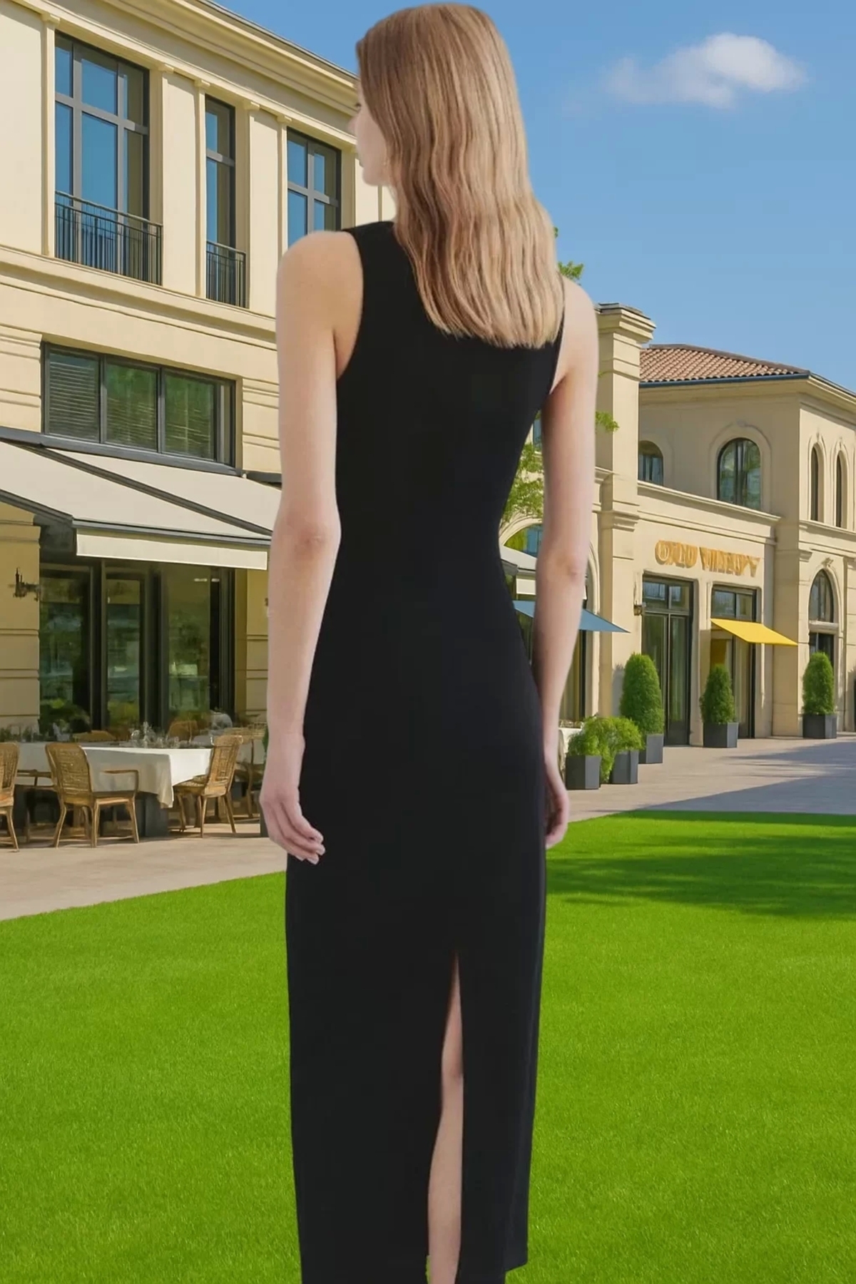 Kadın Gül Detaylı Örme Abiye Elbise Özel Tasarım Yaz Mezuniyet Balo Günlük Kullanım Hafta Sonu