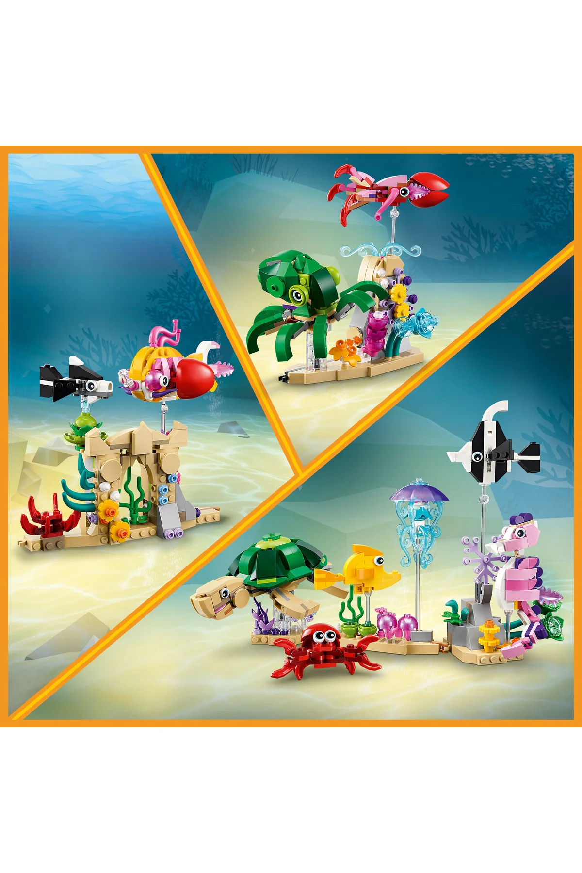 LEGO-® Creator 3in1 Sea Animals 31158 Building Set for 8+ Year Old Kids (421 Pieces) 5