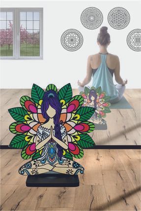 Yoga Mandala Masaüstü Çift Taraflı Figür meditasyon mandala masa