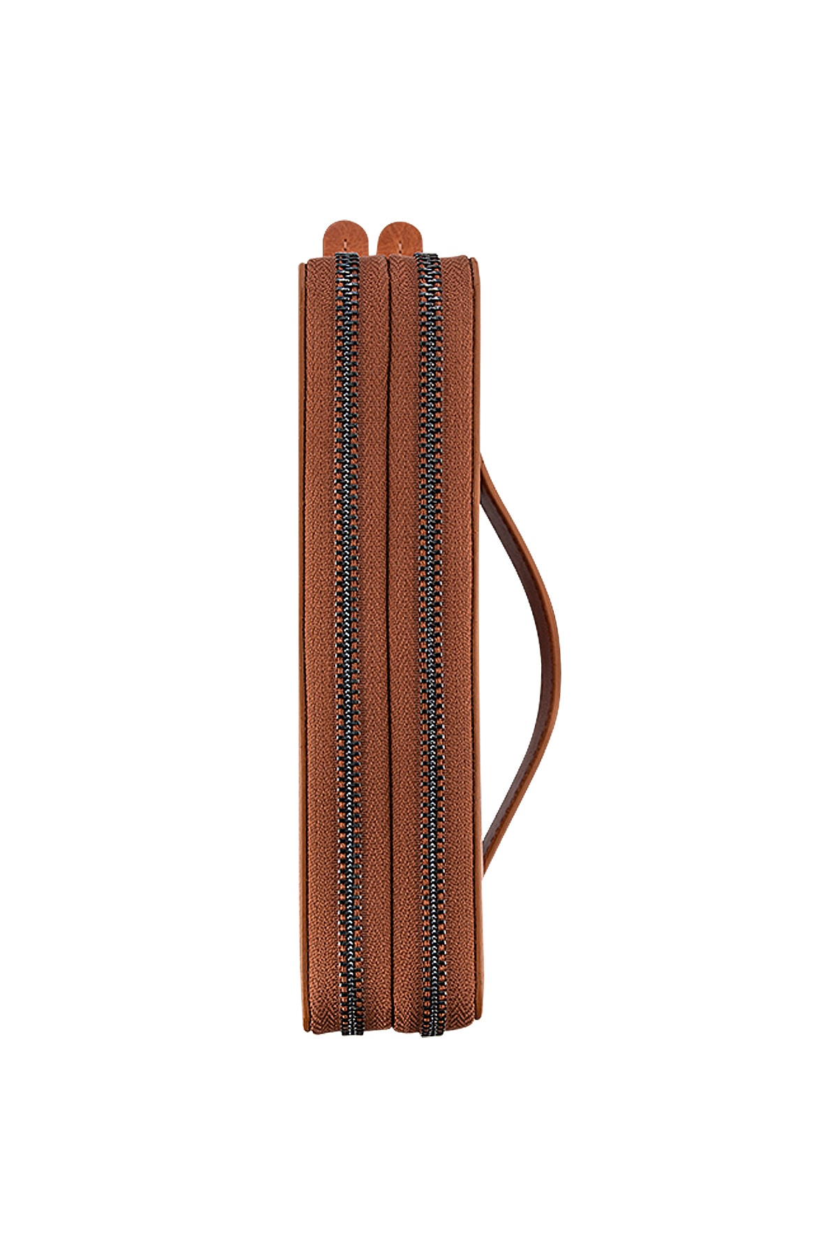 کیف دستی چرم وینتیج طوسی با بخش تلفن، کیف پول و کارت‌خوان، دست‌ساز (رنگ ممکن است در تن‌های مختلف چرم طبیعی باشد)