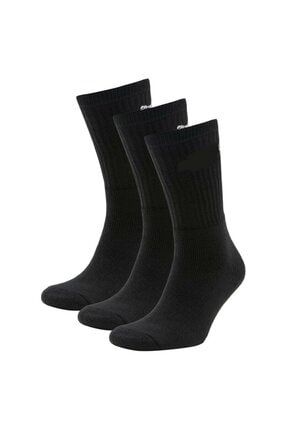 Unisex Siyah Koşu Halısaha Antrenman Çorabı 3'lü çççoraaapppp25