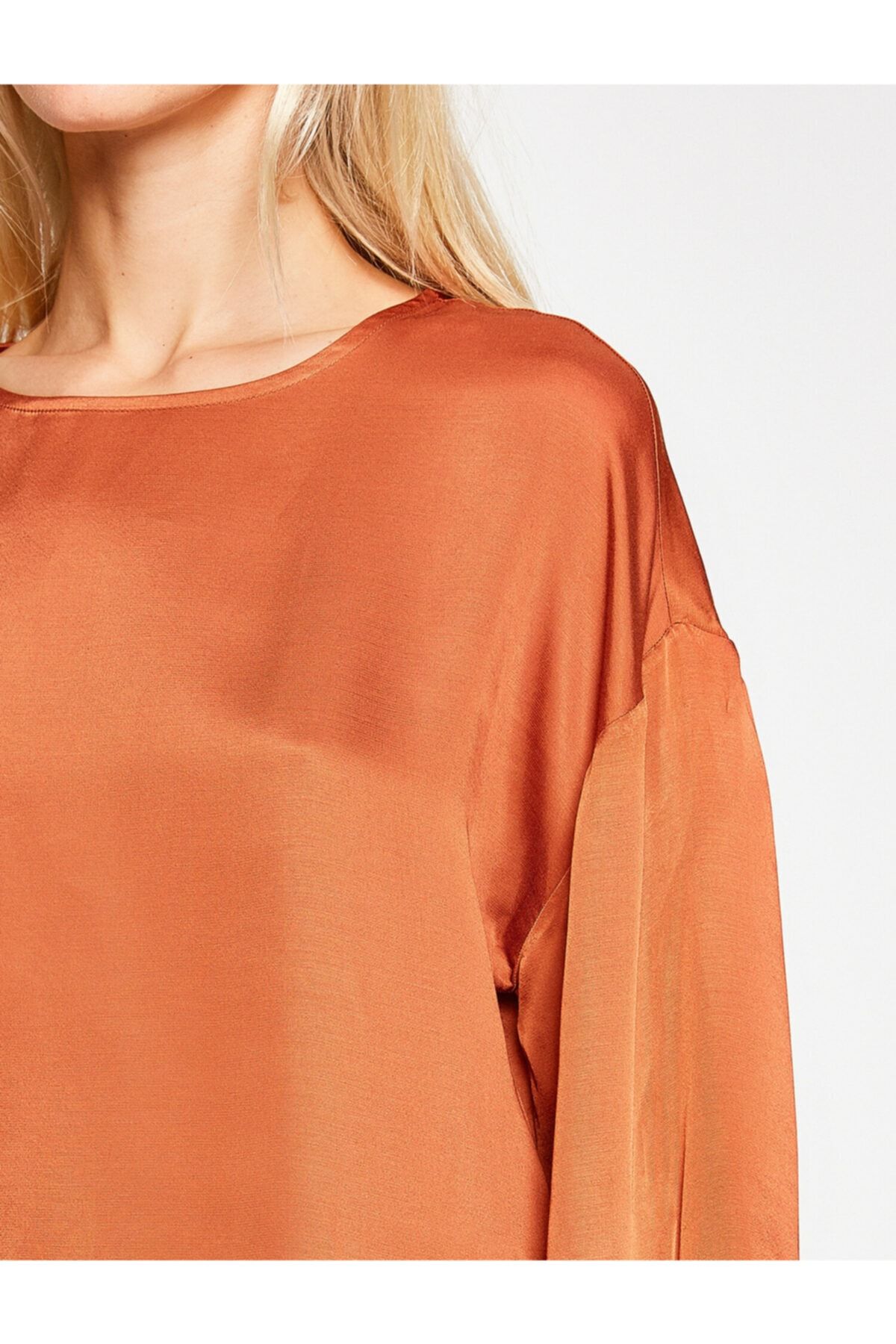 Koton-Women's Brown Blouse 8KAK63113EW 6