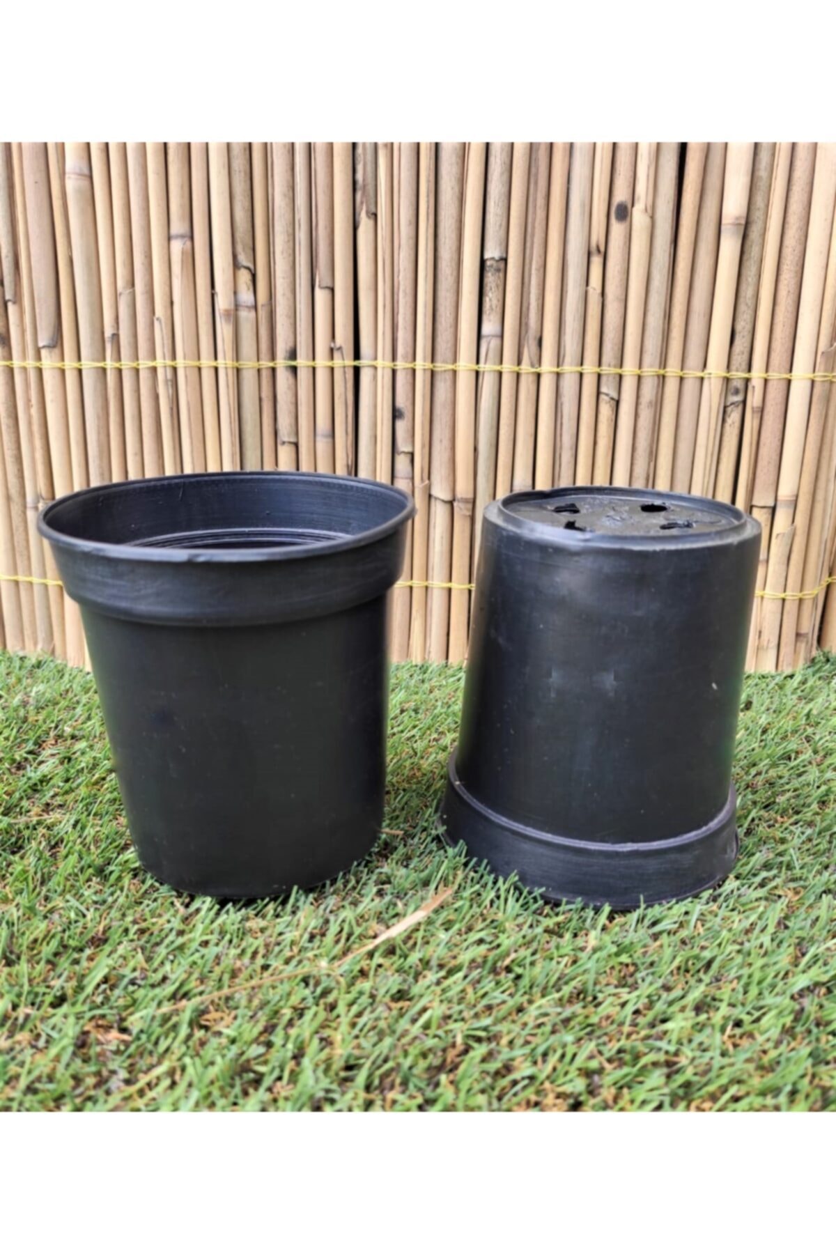 Üretim Saksısı 5 Adet 10x11 Cm 0,7 Lt Plastik Saksı Siyah Üretim Saksısı Yuvarlak Üretim Saksı 3