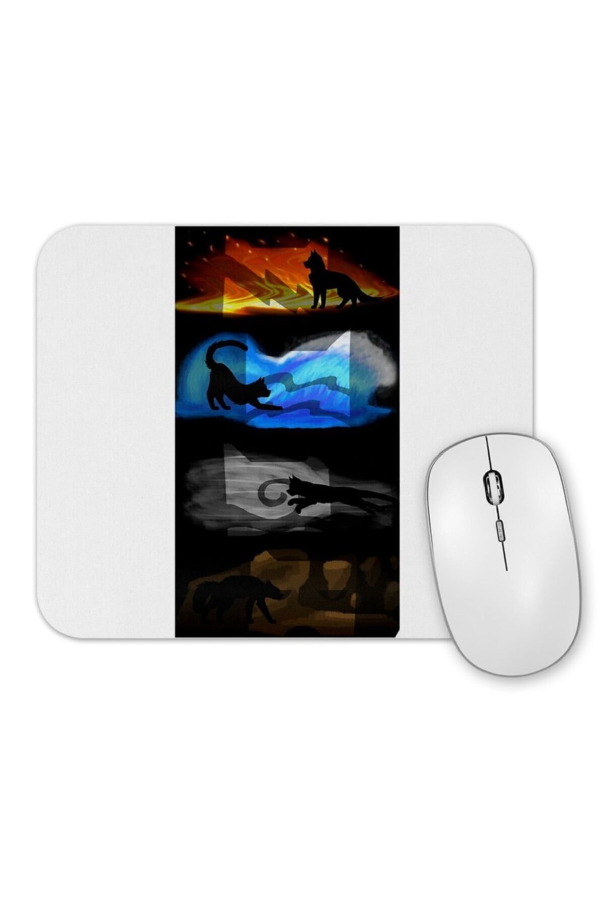 Warrior Cats Four Elements, Four Clans Mouse Pad