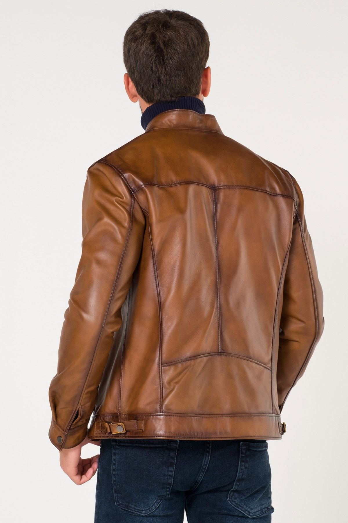 Tasso elba men's pietro leather jacket top