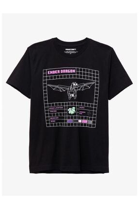 Minecraft Ender Dragon Siyah Çocuk Tshirt Model 105 06314