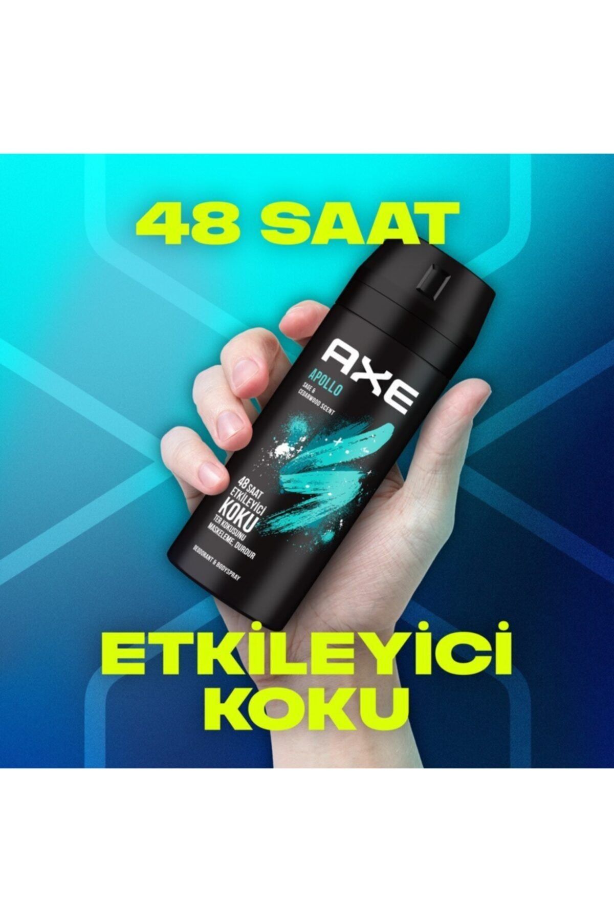 دئودورانت و رول آن مردانه اسپری نر آپولو 150ML Axe