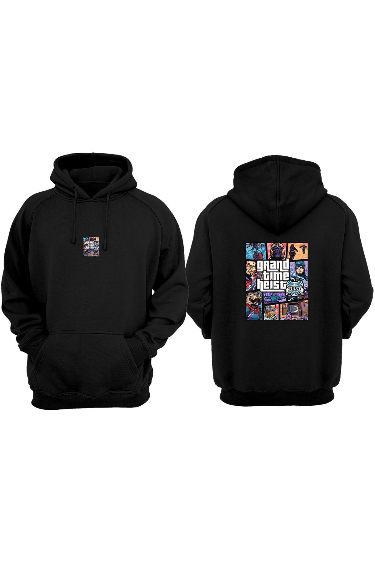 VectorWear Gta V Hoodie 100 Cotton Black Sweatshirt Trendyol