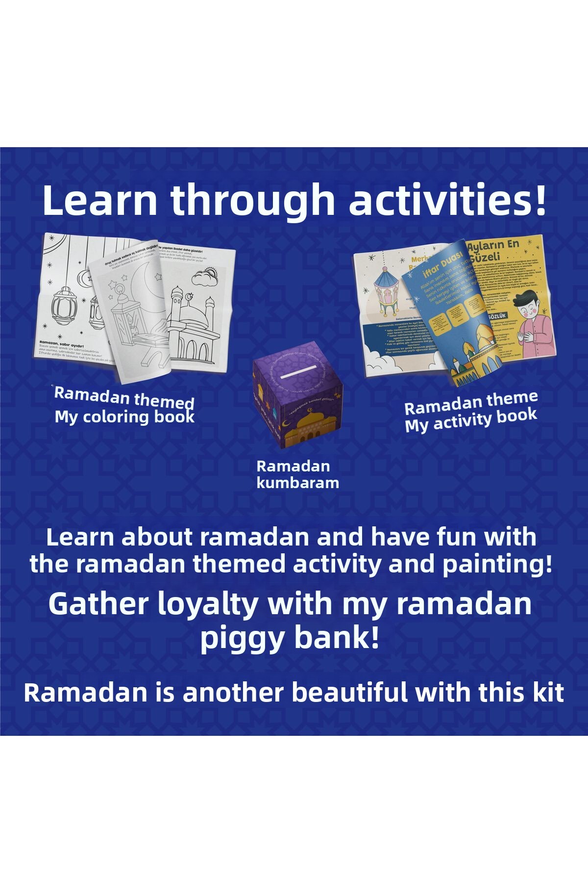 جعبه‌ی آموزشی رمضانی کیدوز – کیت رمضانی – ست رمضانی برای کودکان