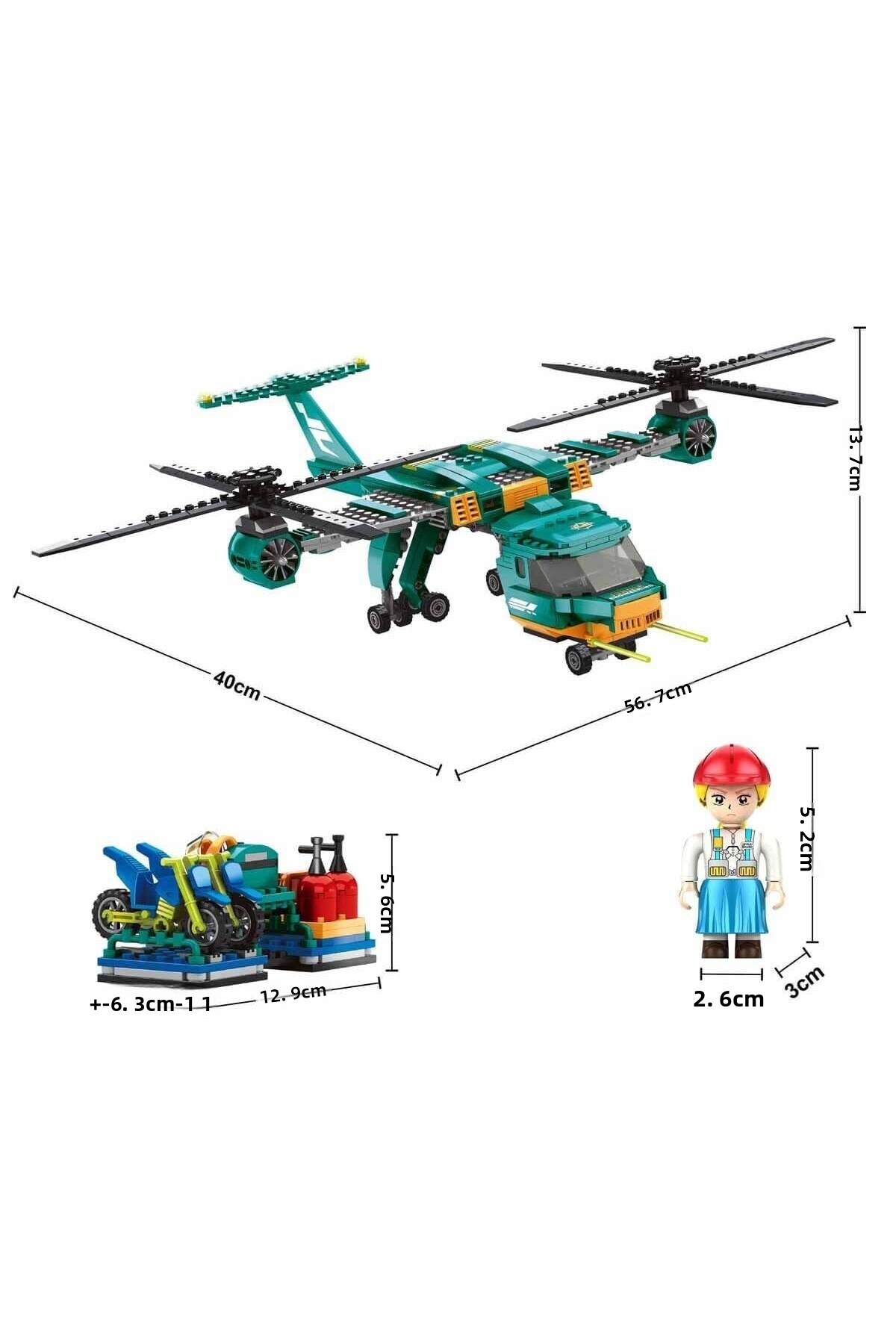 مجموعه ساخت‌وساز ۵۶۰ قطعه‌ای تیم اکتشاف جنگل و هواپیما