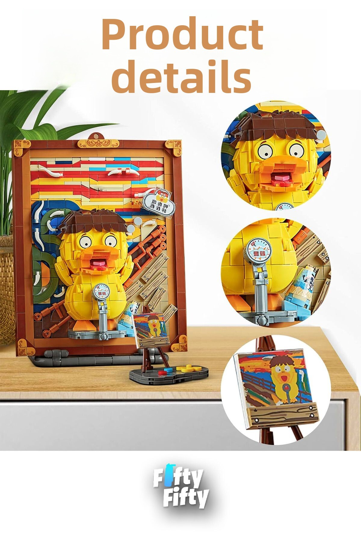 مجموعه خلاقانه لوز با ایزِل، فیگور و اسباببازی ساختوساز نقاشی، ۸۹۳ قطعه، FFLZ-1288