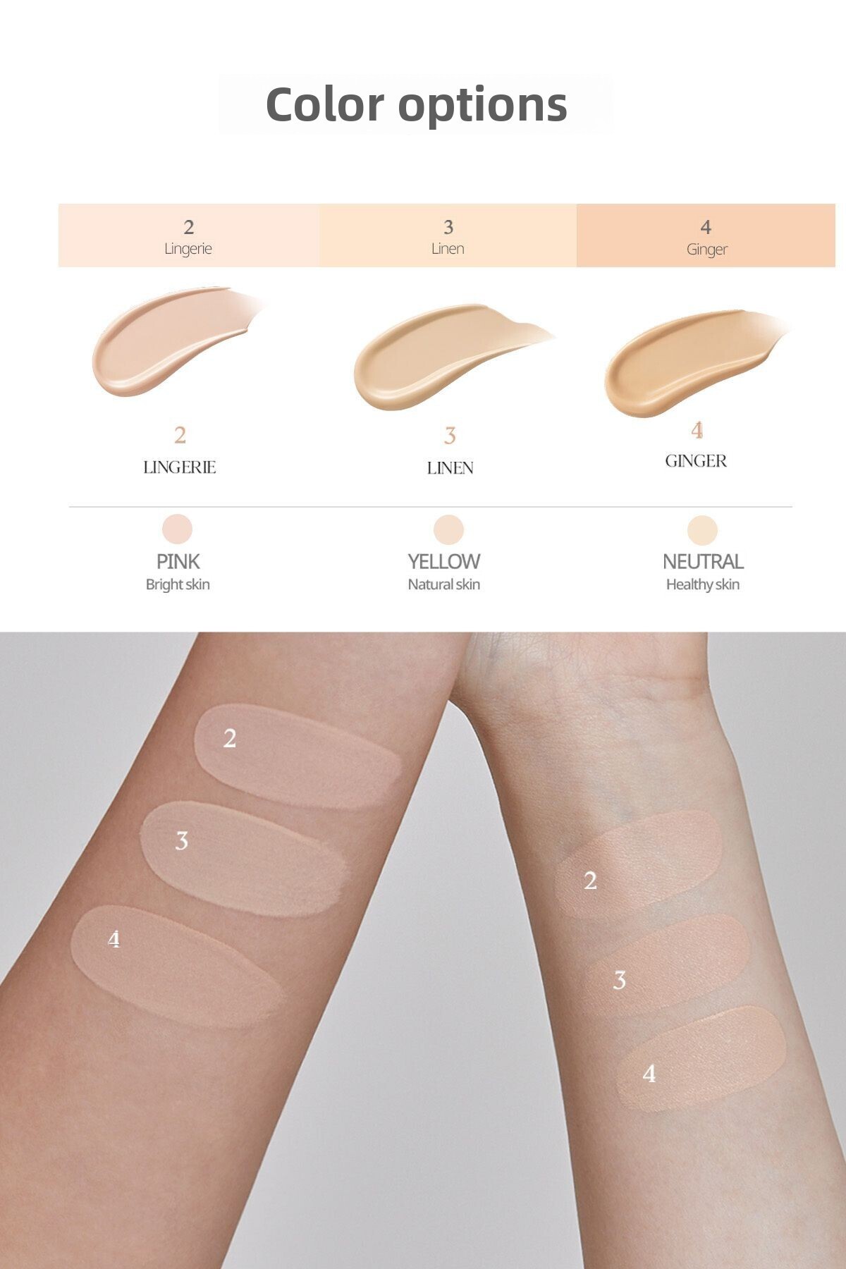 CLIO-كريم أساس CLIO Kill Cover Founwear - تغطية مكثفة، SPF30 PA+++، 2 ملابس داخلية 4