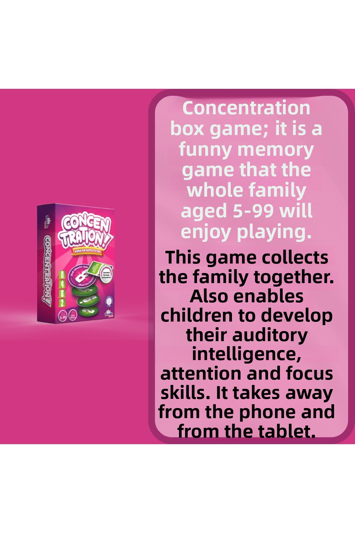 fibroidanne-Concentration Auditory Intelligence Developing Box Game 5 -99 Years |   Pundit Game 2