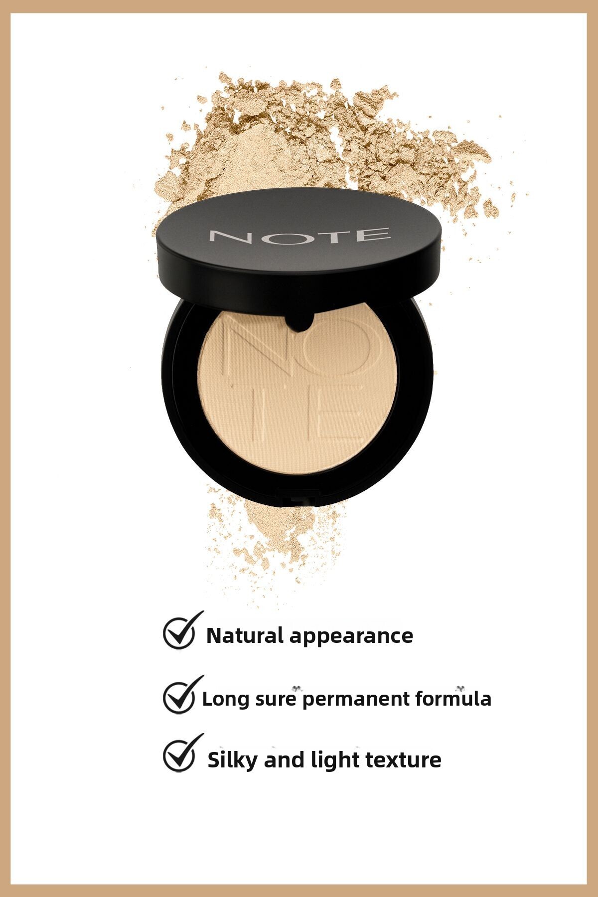 NOTE-Luminous Silk Eyeshadow Single Eyeshadow – 02 Cream 2