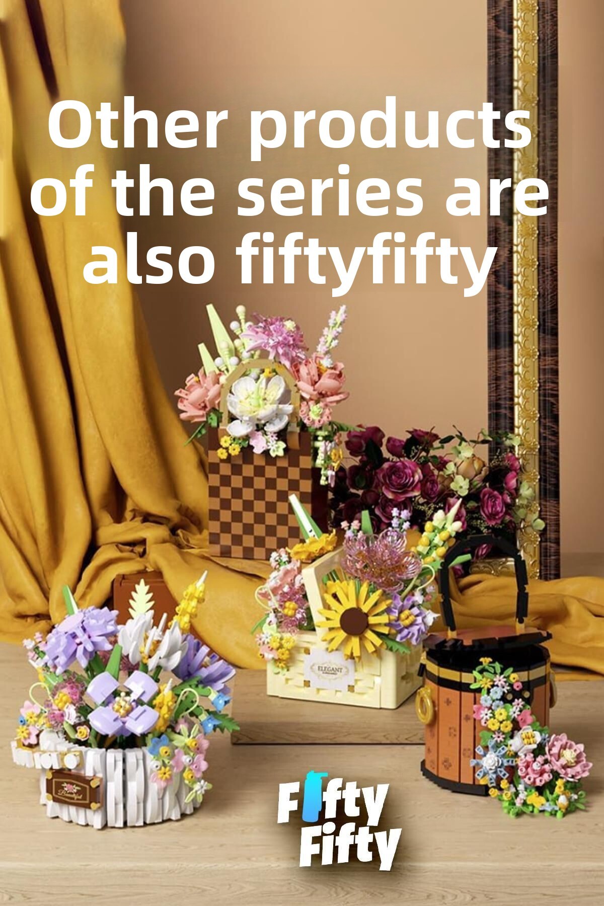 مجموعه پانلوس Yko: ست ساختنی دسته‌گل سبدی تزئینی و کلکسیونی مدل ۱۱۸۱ – Ffp1