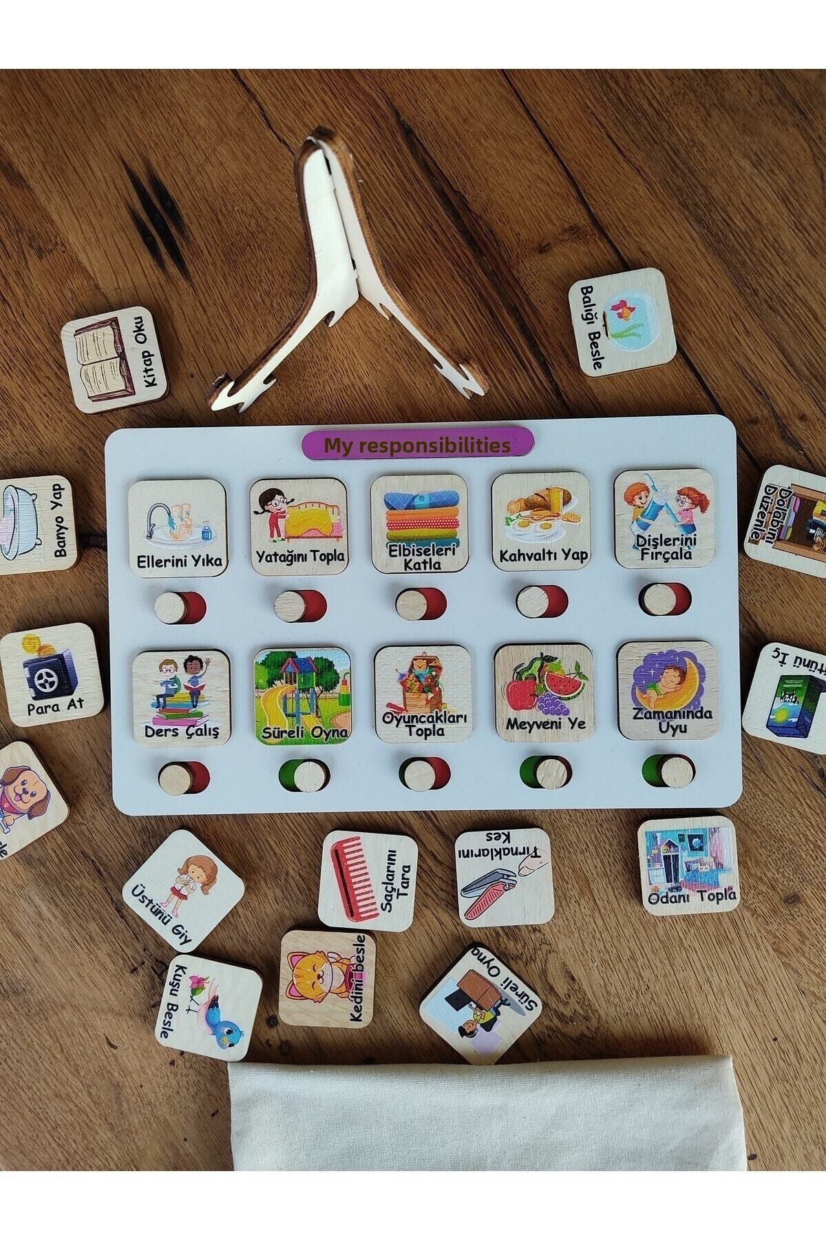 جدول مسئولیت کوچک مونته‌سوری و جدول کارهای خانه: روتین روزانه من