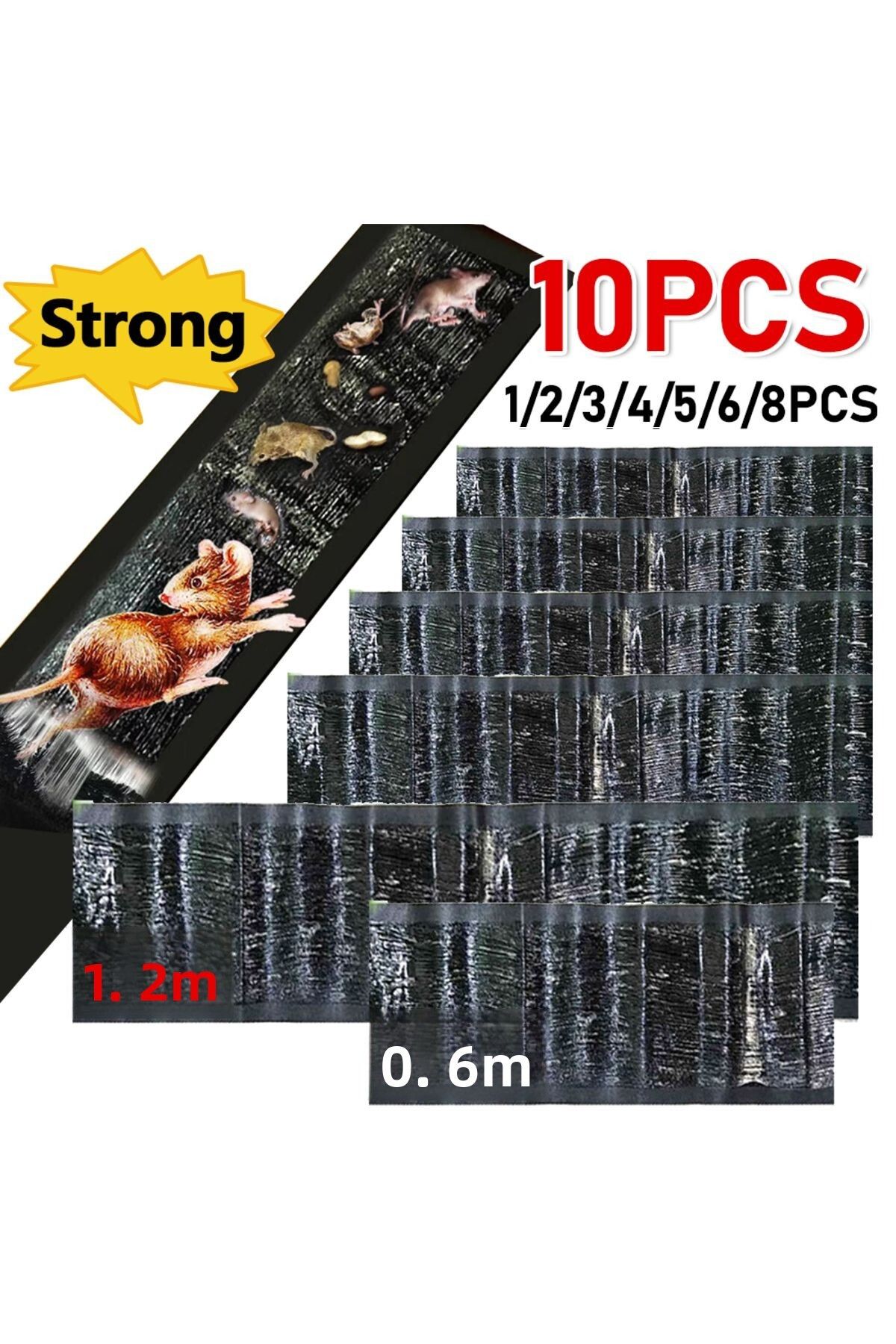 Shunmaii-1-10PCS Sticky Mouse Trap Super Strong Sticky Mouse Glue Board Large Rat Trap Mice Catcher Non-to... 2
