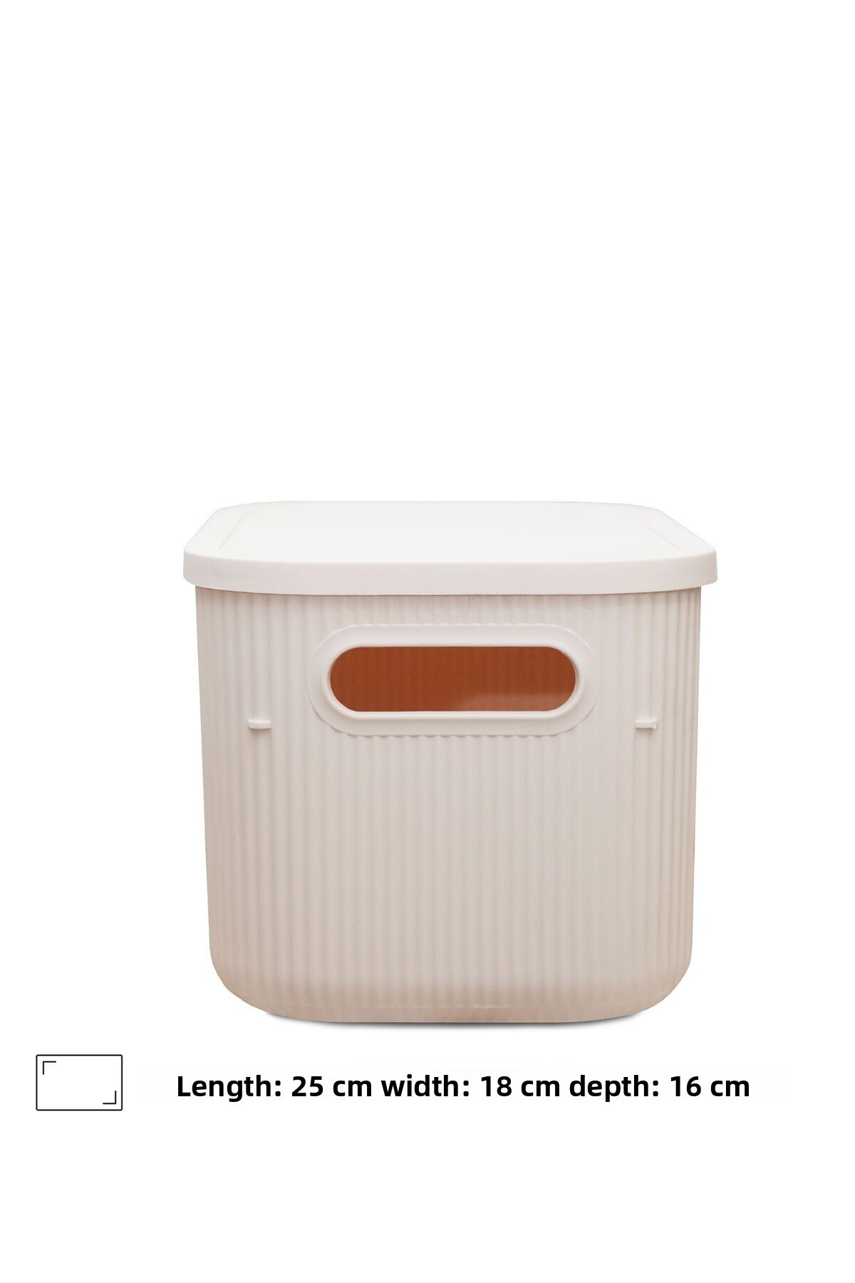 HOMİNG-6.2Lt Capacity Homeing Soft Cream Organizer Box - Multi-Purpose and Lid 3