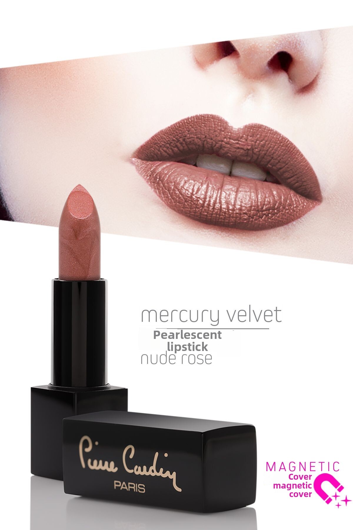 Pierre Cardin Mercury Velvet Lipstick - Nude Rose - 163