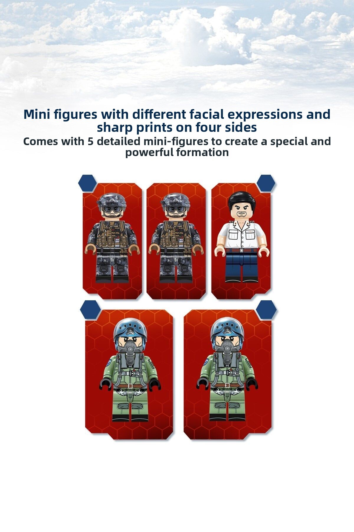 مجموعه بلوک‌های ساختمانی هواپیمای جنگی نسل جدید با پایگاه حامل، ۹۶۰ تکه