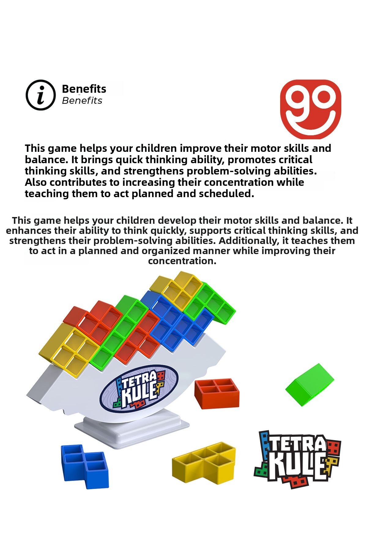 تترا تاور، اسباب‌بازی تعادلی، اسباب‌بازی آموزشی جعبه‌ای، تتریس تاور، تترا تاور