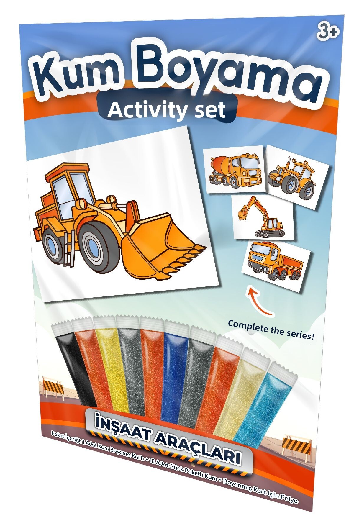 ماکت تراکتور | مجموعه فعالیت نقاشی با شن