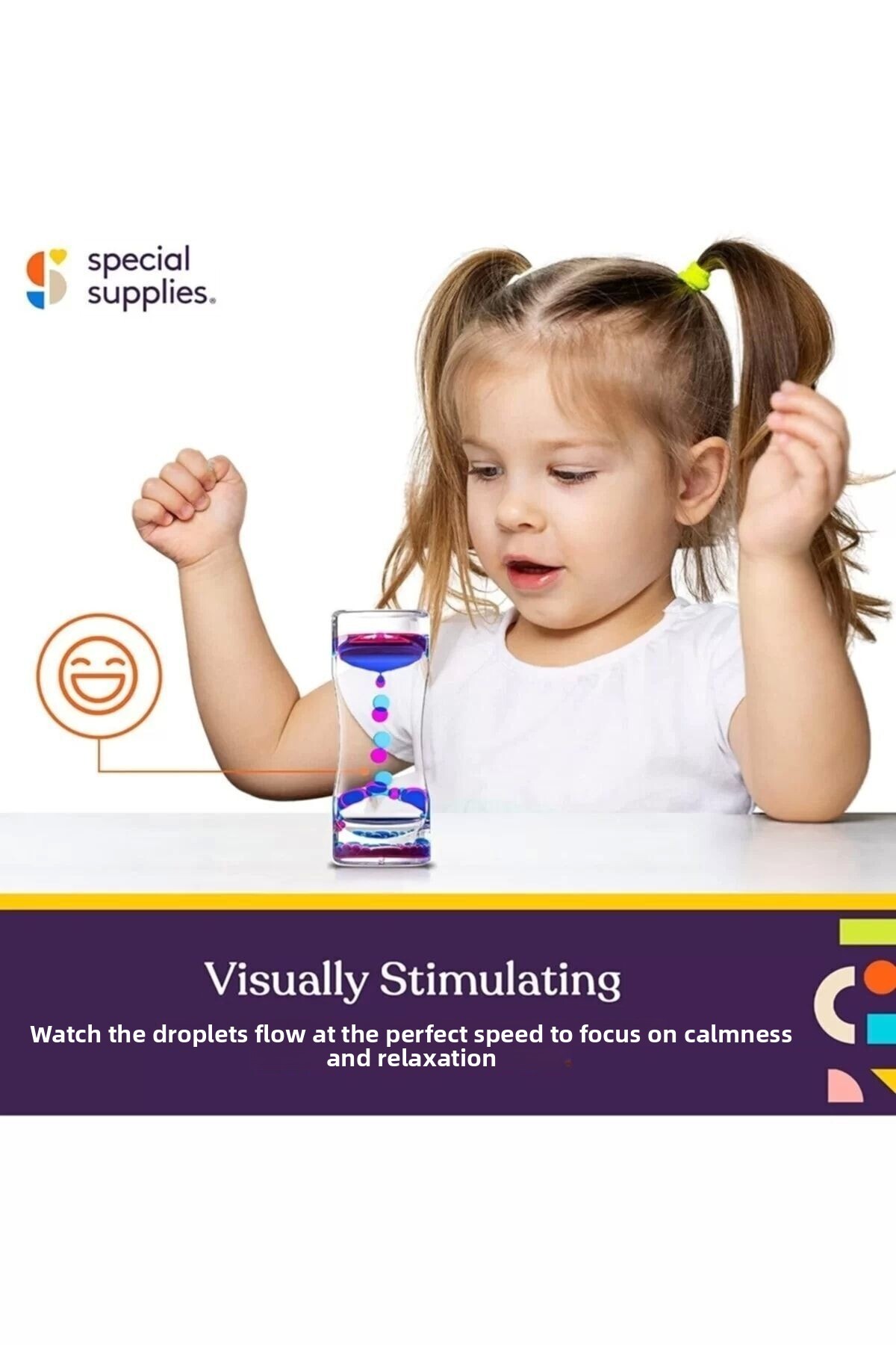 ساعت حبابی دو تکه، ساعت شنی مایع، ساعت شنی لاوالمپ، حباب آب، اسباببازی حسی، ۲ عدد