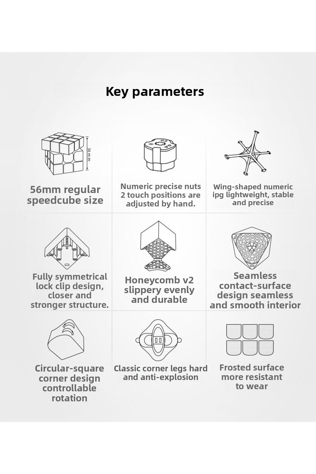 ۳۵۶ R S 3X3 مکعب روبیک اینتلیجنس کیوب (بدون برچسب) فروشنده رسمی ترکیه