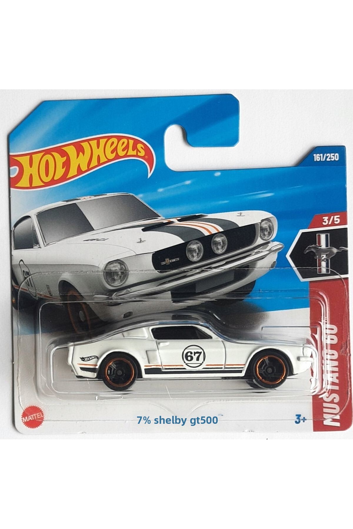 HOT WHEELS 2025'67 Shelby Gt500 White Hyy93
