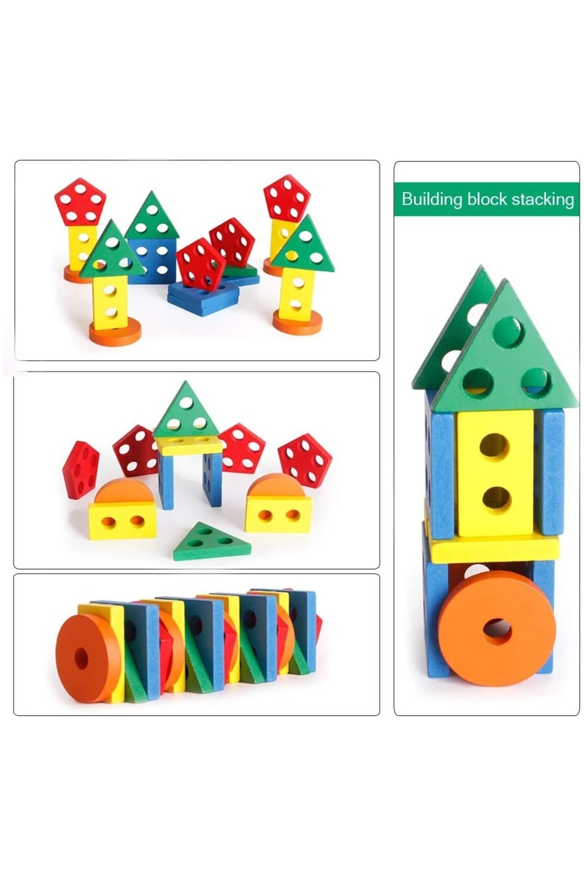 قیمت کارخانه‌ای اسباب‌بازی‌های چوبی مونته‌سوری، بلوک‌های چیدنی و مرتب‌سازی، پازل‌های حسی، اسباب‌بازی آموزشی