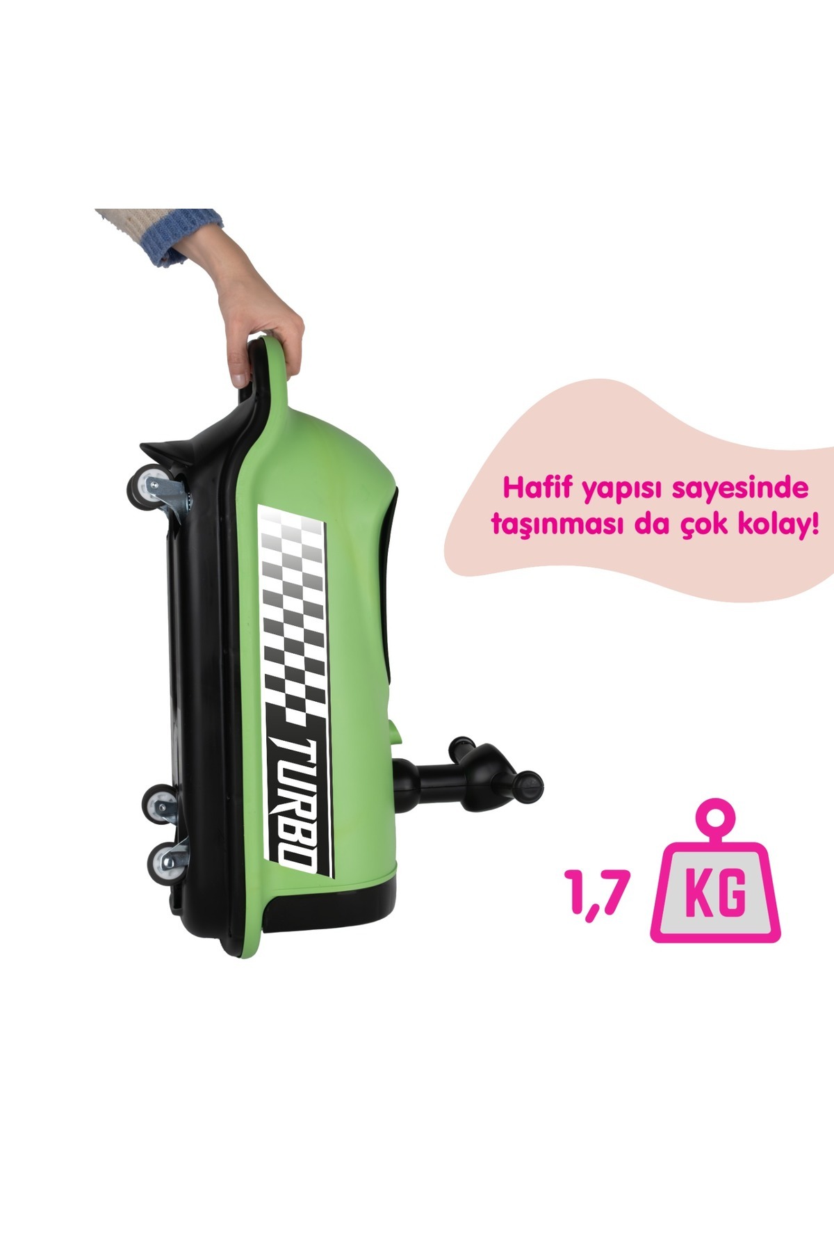 Genel Markalar SCOOTER ÇOCUK BİSİKLETİ İLK ARABAM TURBO BİNGİT ARABA - YEŞİL fotoğrafı 5 (önizleme)