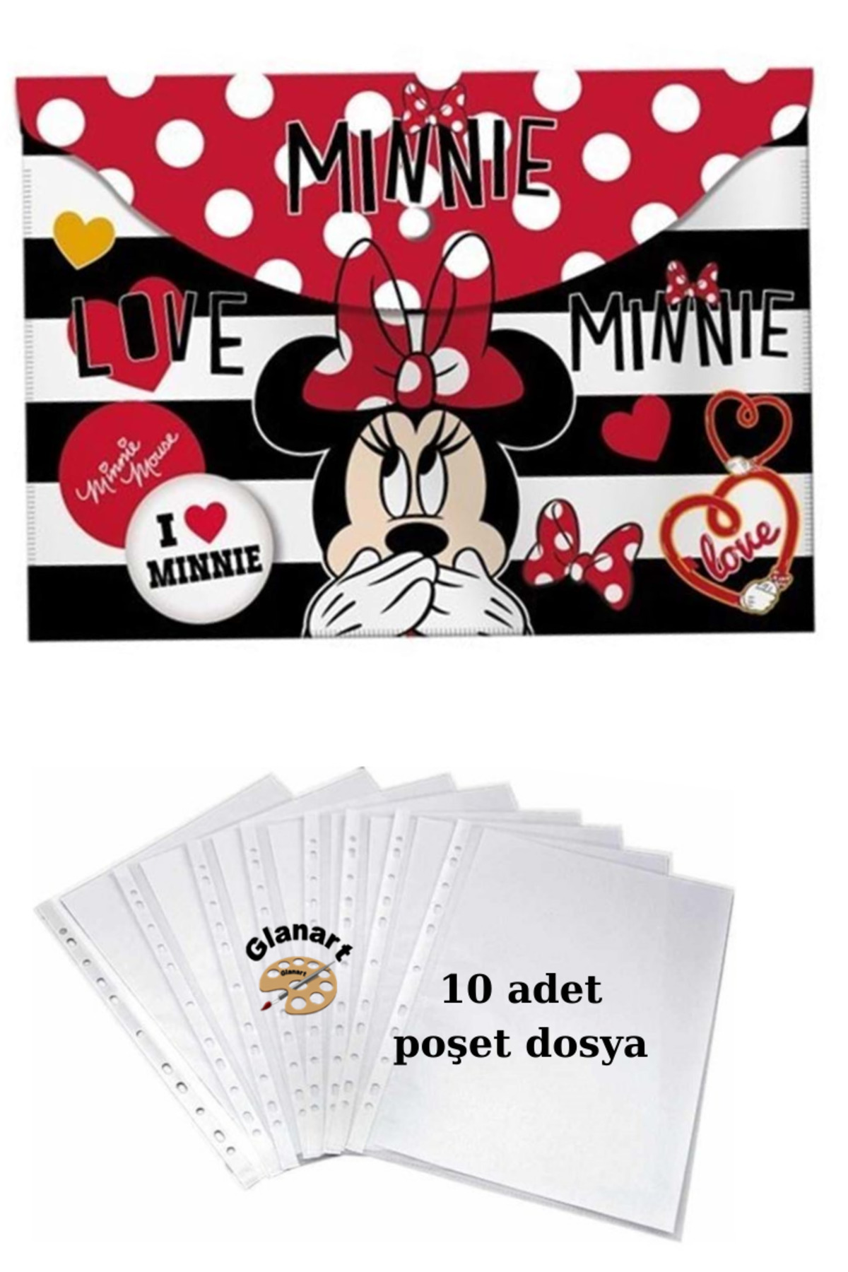 Glanart-A4 size snap homework file +10 bag file 1