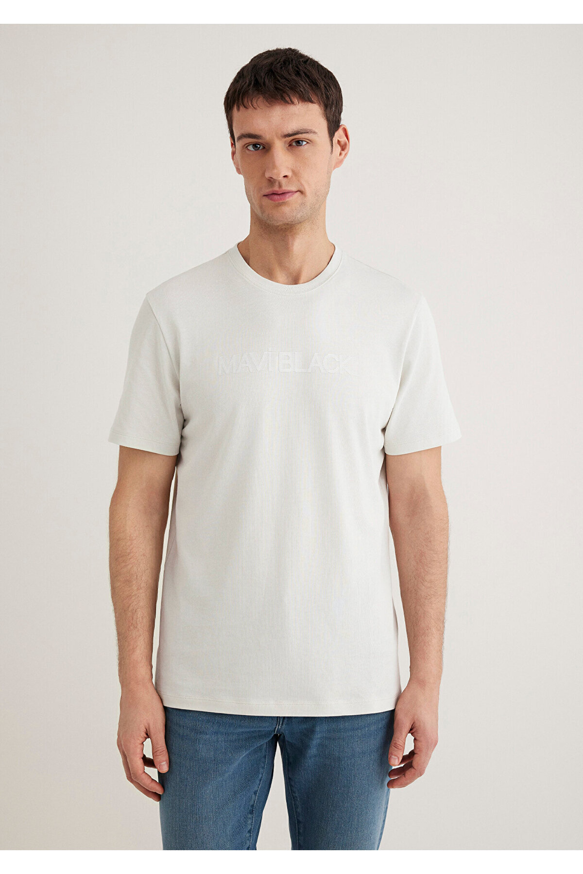 Mavi-Black Printed Gray T-Shirt Regular Fit 0612643 -70142 3