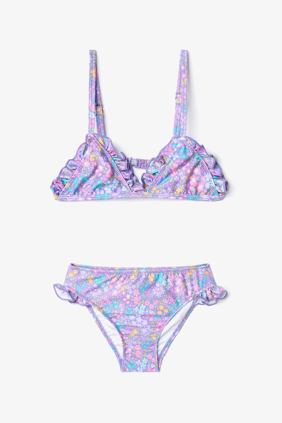 Penti-Girl's Pretty Flowers Triangle Multicolor Bikini Set 1