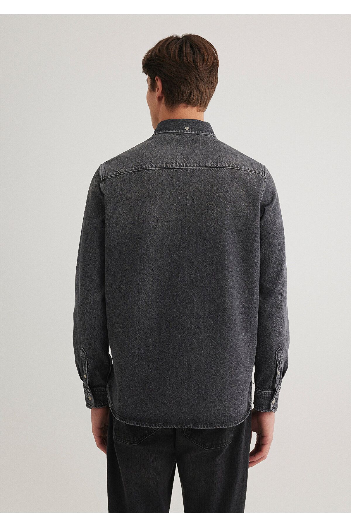 Mavi-Jayden Anthracite Classic Denim Jeans Shirt - Regular Fit 0211065 -89415 5