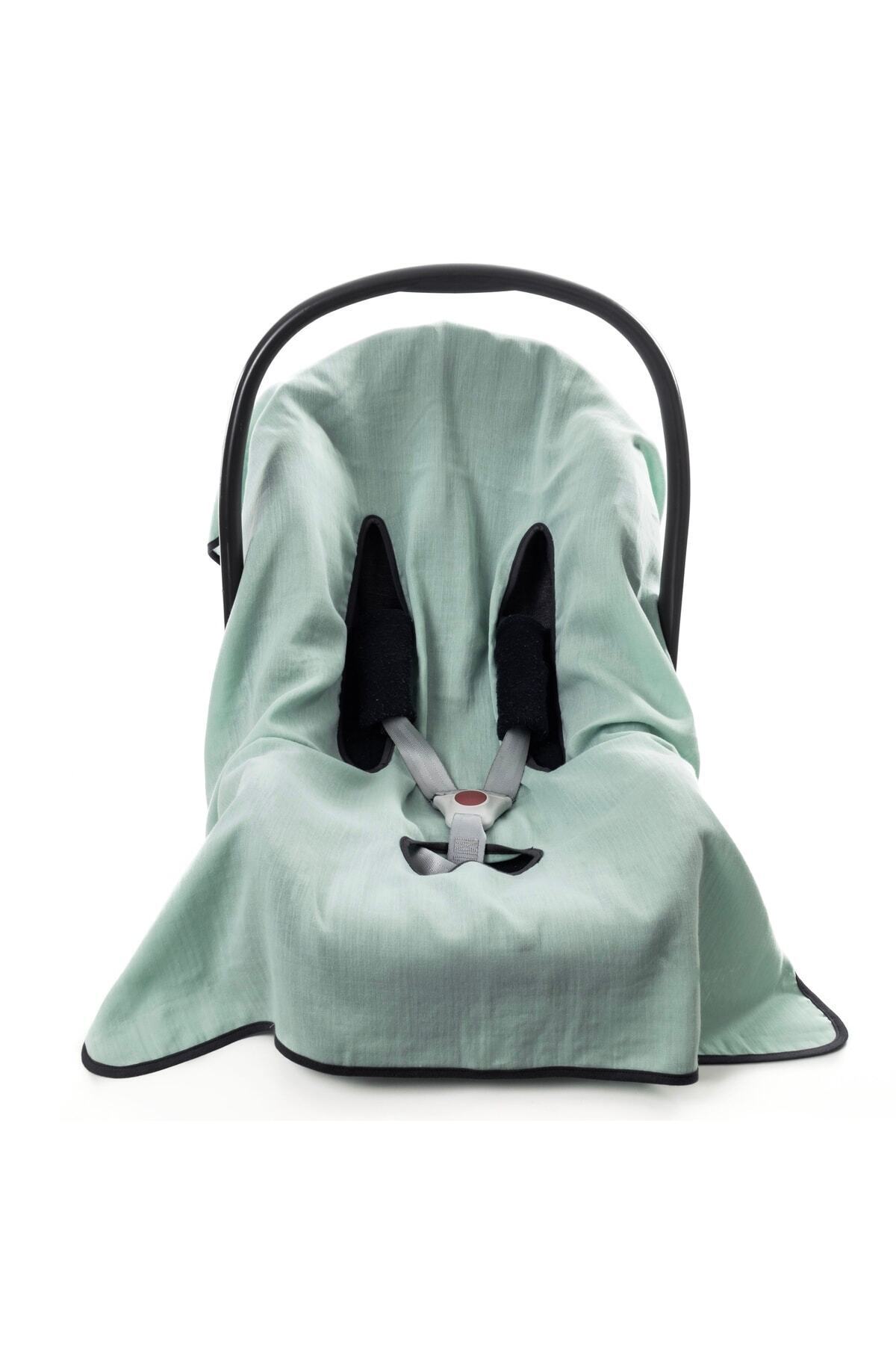 Zuppers Müslin Oto Koltuğu Ve Anakucağı Kılıfı - Mint fotoğrafı 4 (önizleme)