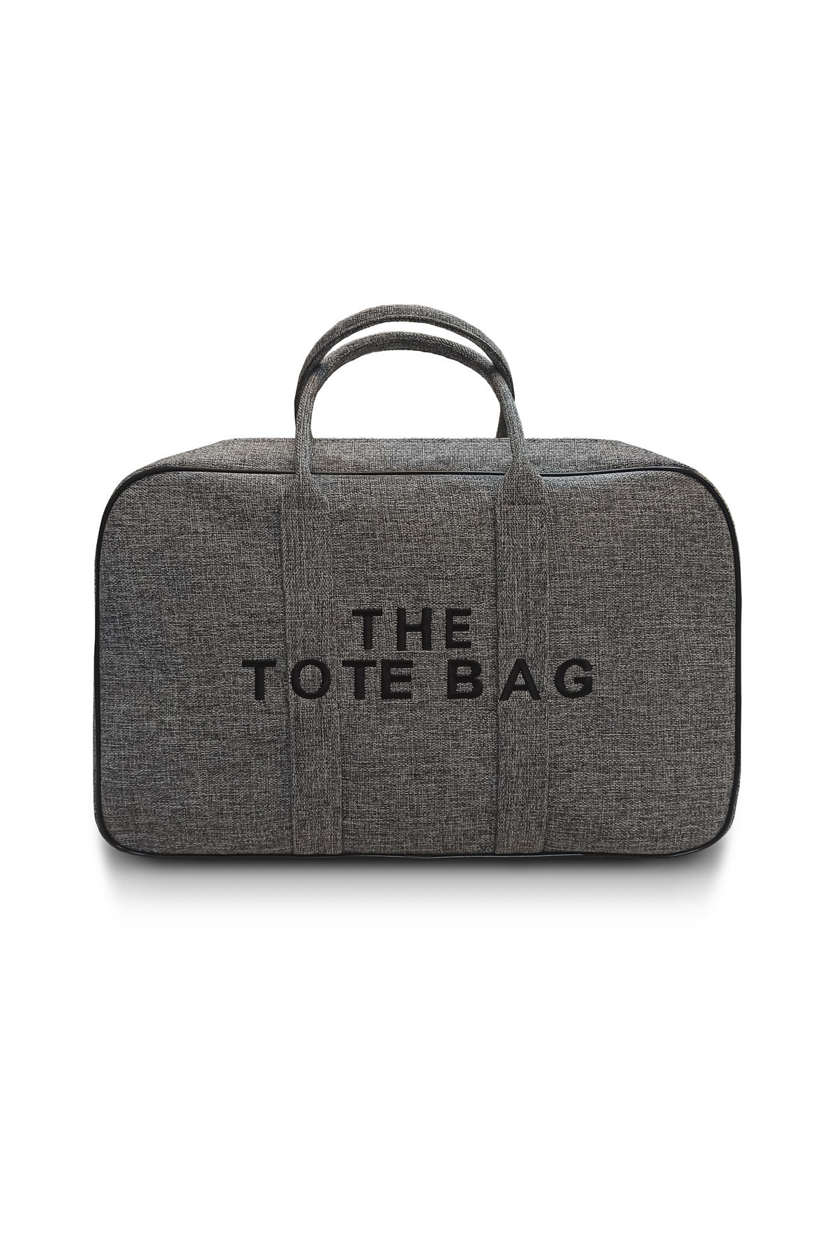 Medium Suitcase with Cabin Travel Bag Hanger Gray