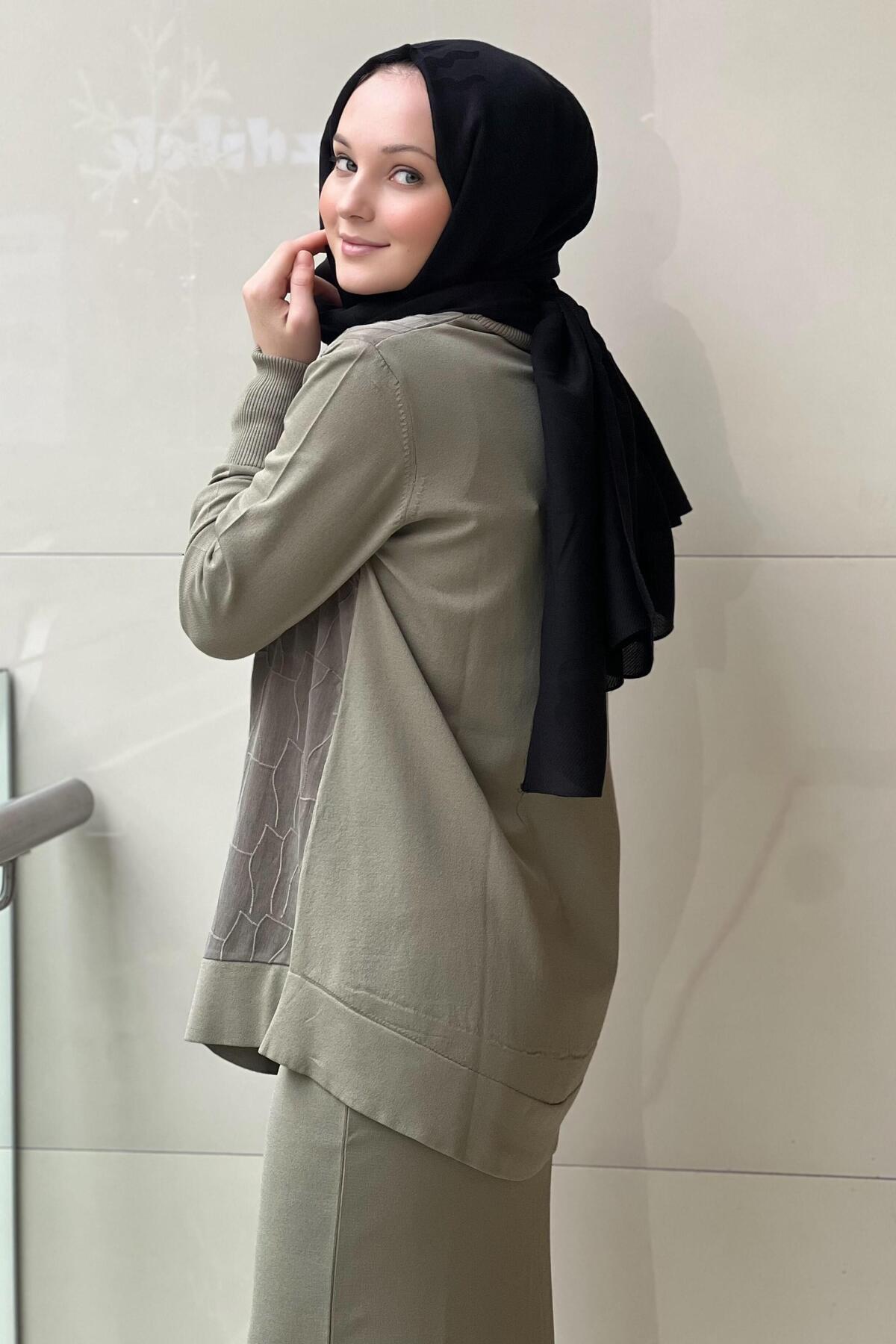 Nuss-Vegan Fabric Tunik with Patterned Front and Mercerized Back 2