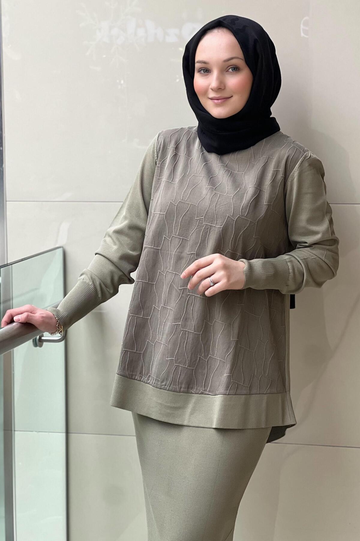 Nuss-Vegan Fabric Tunik with Patterned Front and Mercerized Back 3