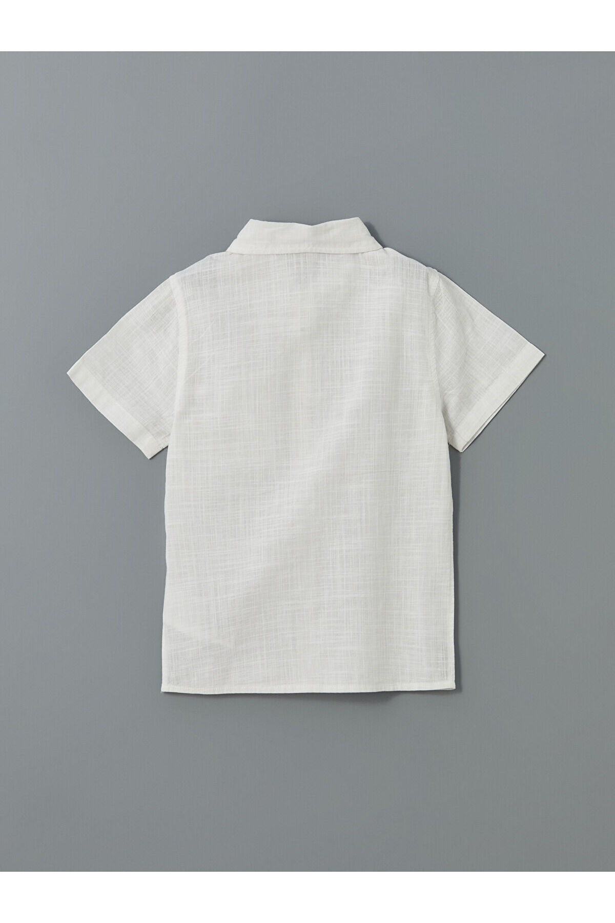 LC Waikiki Meral Collection Beyaz Basic Cepli Erkek Çocuk Poplin Gömlek fotoğrafı 7 (önizleme)