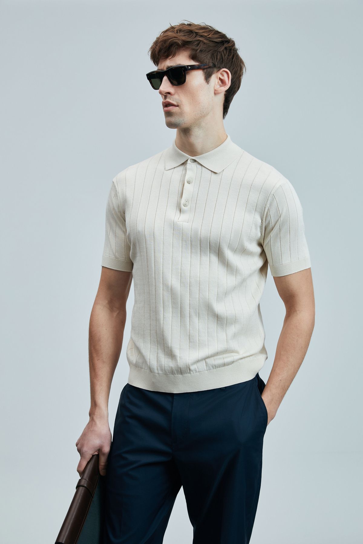 Lufian-Bold Ecru Men's T-Shirt 111090108 4