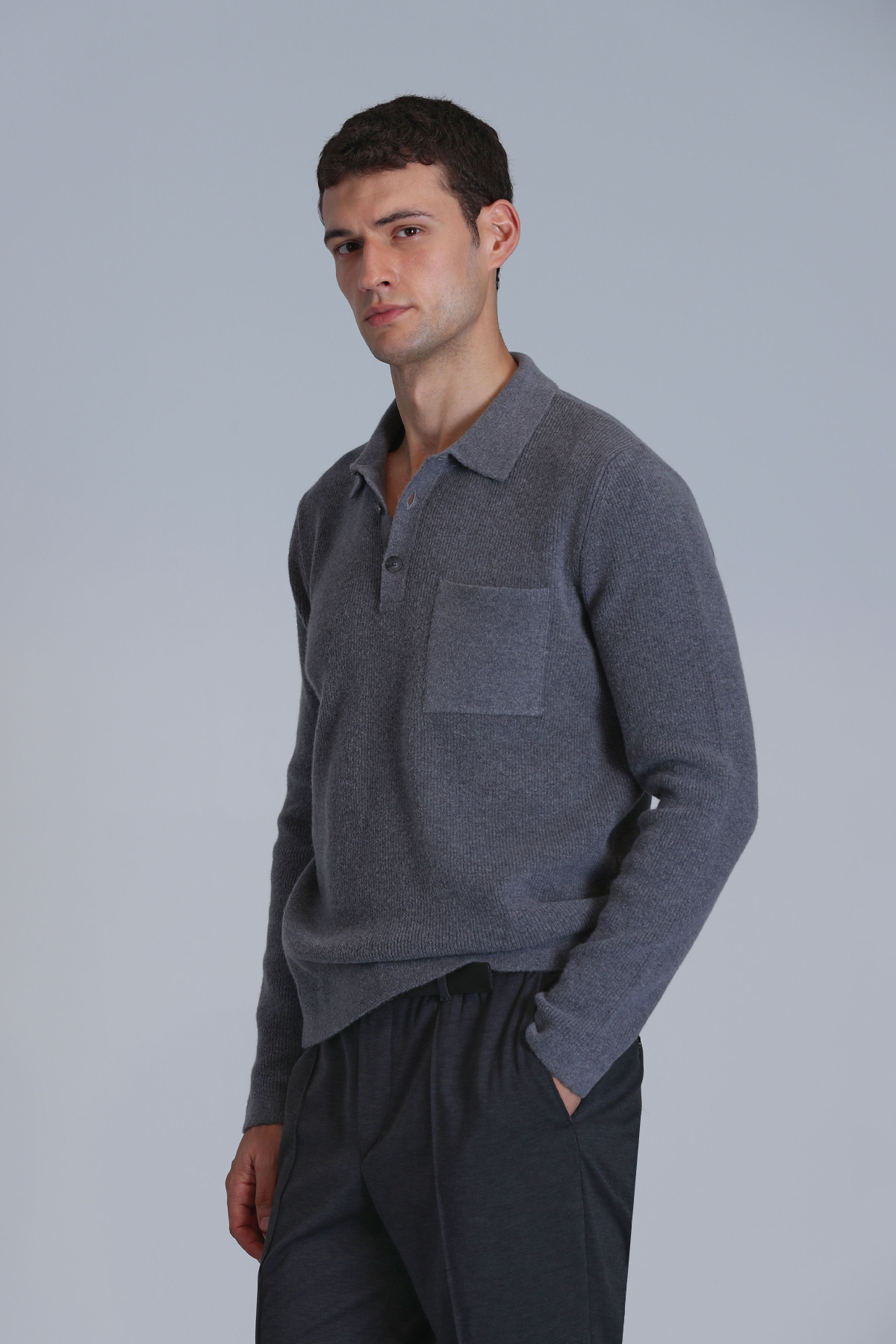 Lufian-Men's Gray River Sweater 3