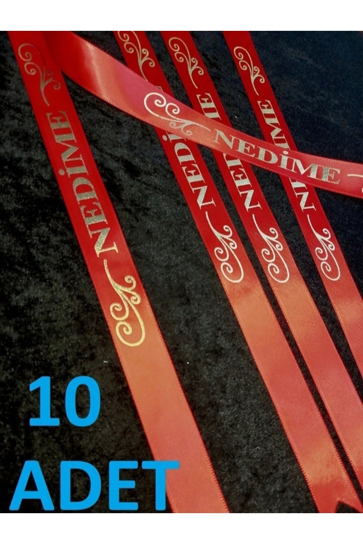 Red Bridesmaid Sleeve Ribbon, (10 PIECES ) and Hooked needle 10 Pieces .Sleeves, Bridesmaid Sleeve Ribbon