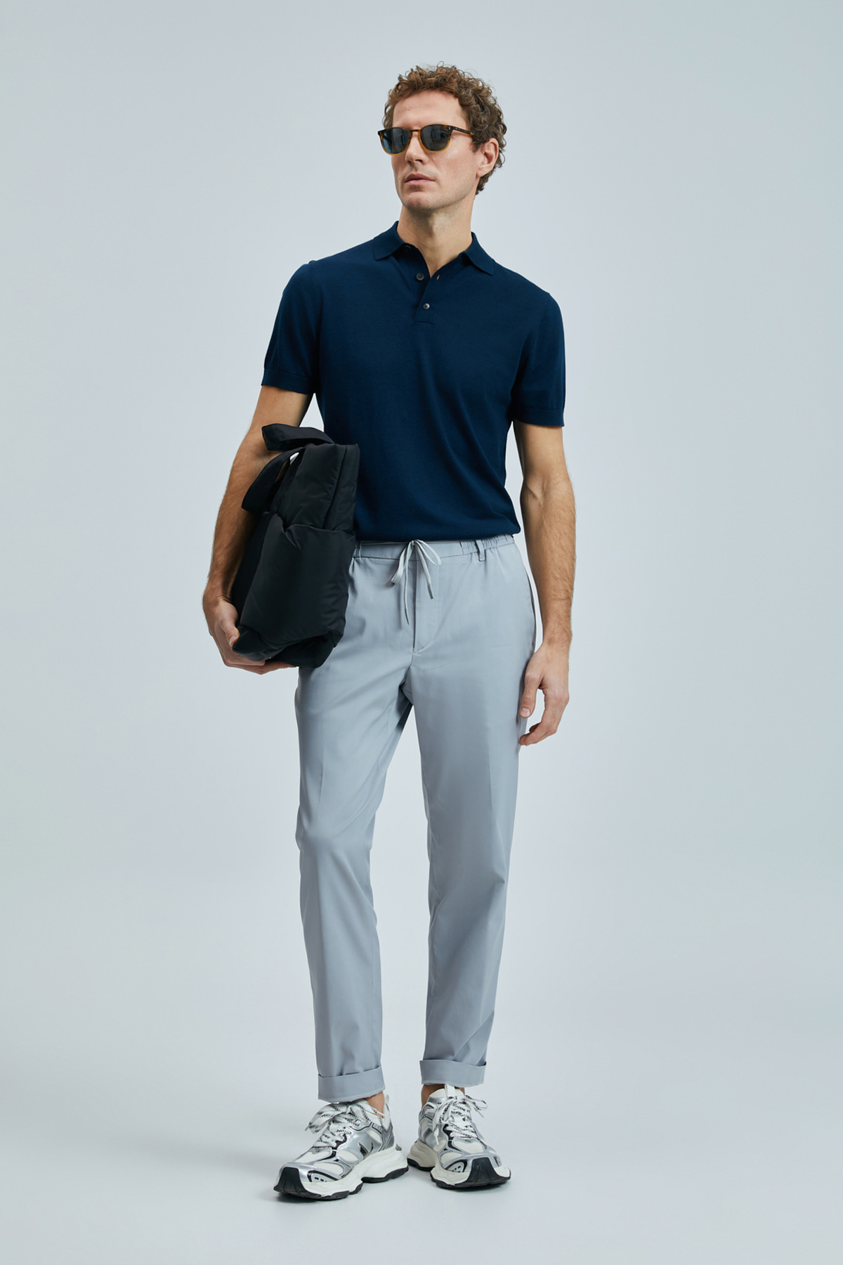 Lufian-Glen Smart Men's Chino Trousers Slim Fit Gray 4
