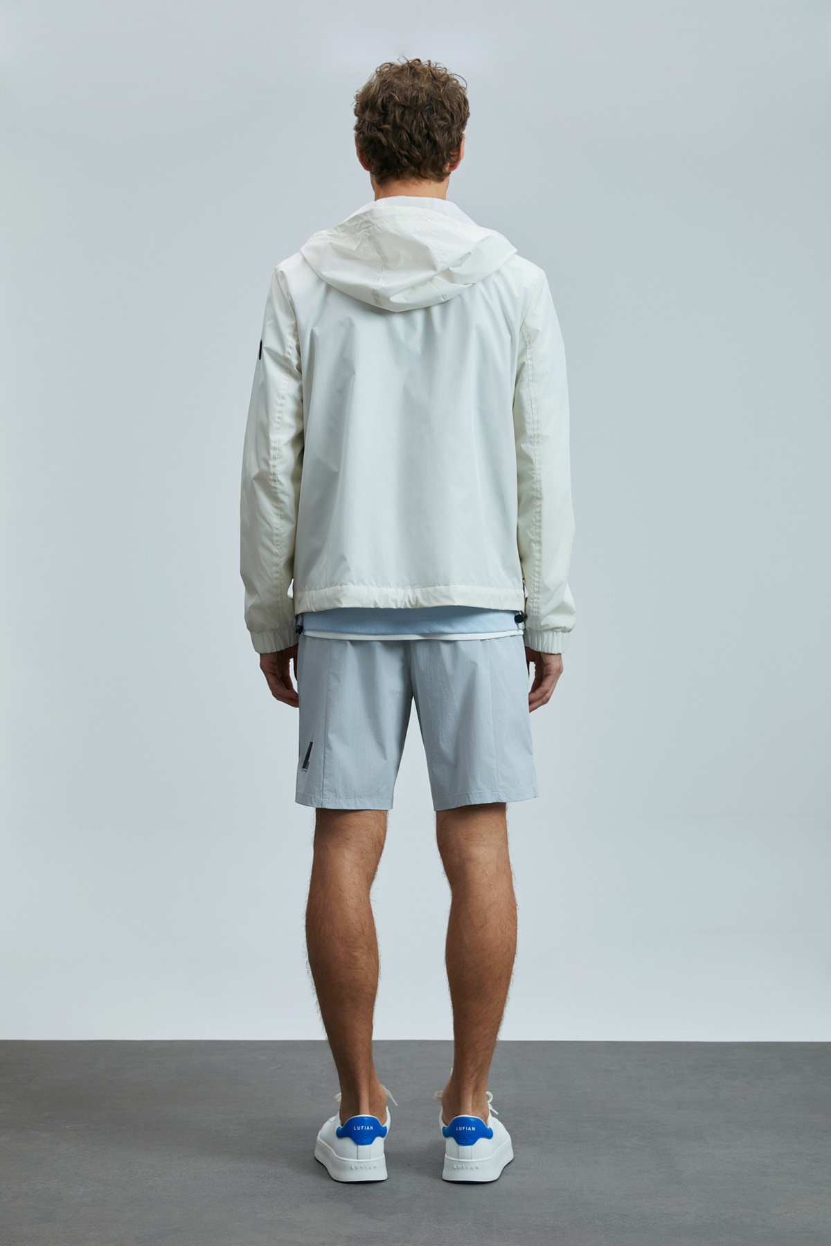 Lufian-Second Men's Shorts Tracksuit Stone 6