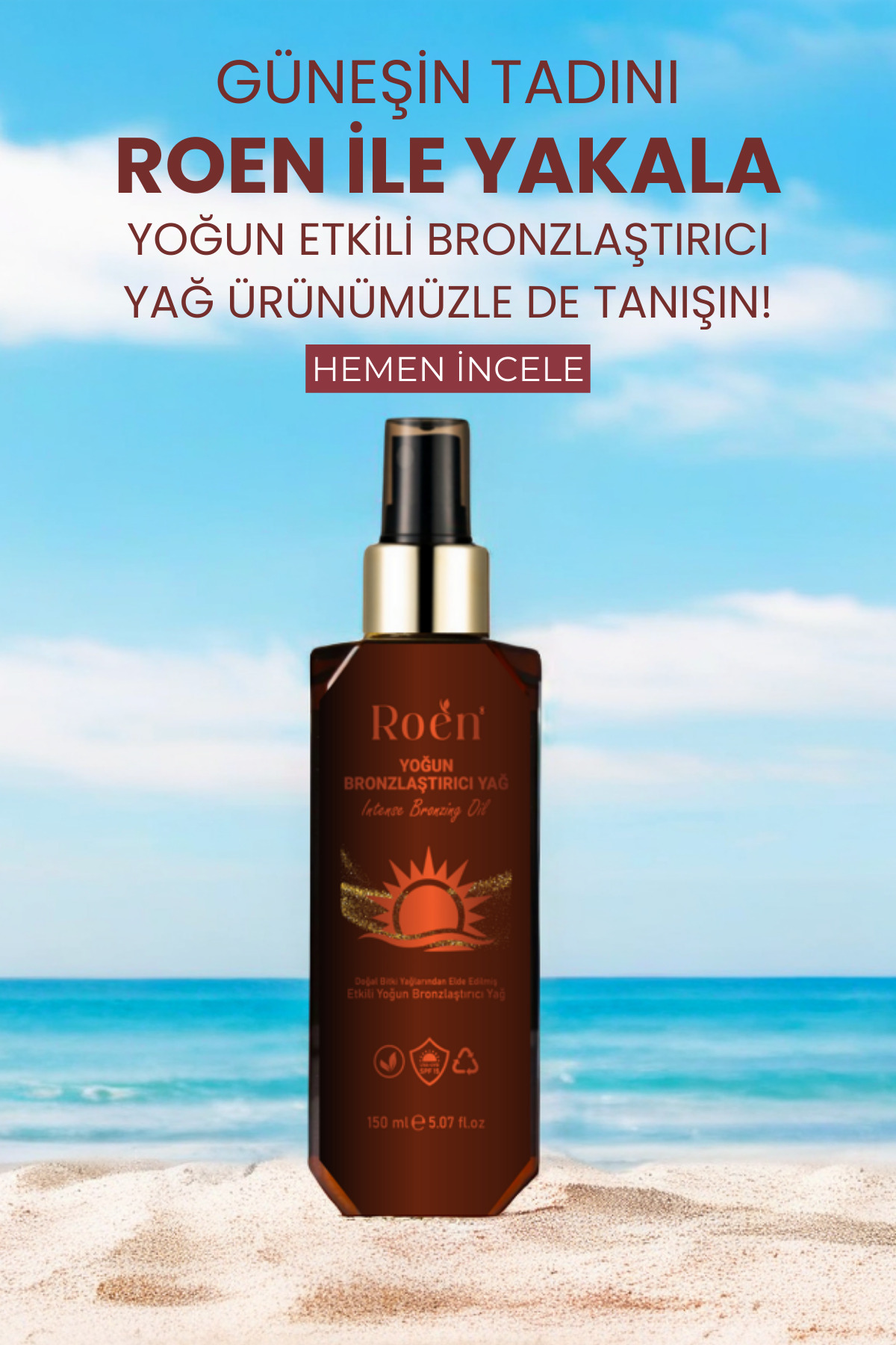 روغن برنزه کننده قوی، عصاره نارگیل، مناسب برای آفتاب و غیر آفتاب با SPF 15 (150 میلی لیتر × 2) — RNB039430 — تصویر 5 از 7