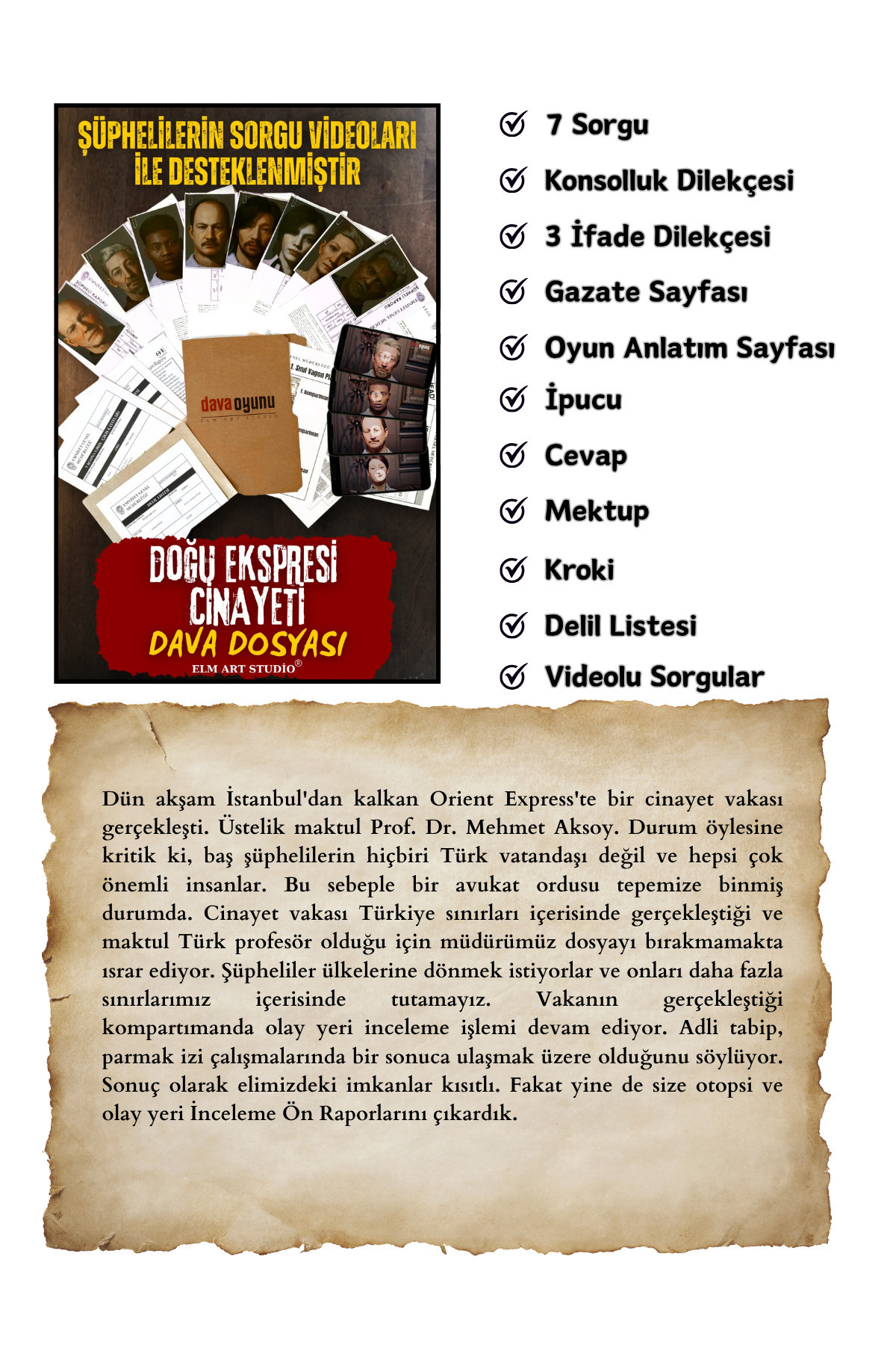 Suçlu Kim Dedektiflik Oyunu-cinayet Bulma Oyunu-suçluyu Bulma-dedektif Oyunu-gizem Bulmaca fotoğrafı 4 (önizleme)