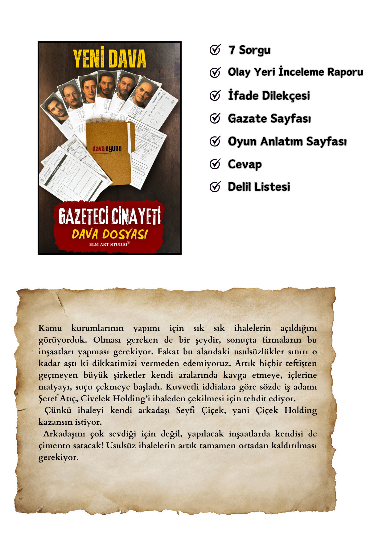 Suçlu Kim Dedektiflik Oyunu-cinayet Bulma Oyunu-suçluyu Bulma-dedektif Oyunu-gizem Bulmaca fotoğrafı 6 (önizleme)