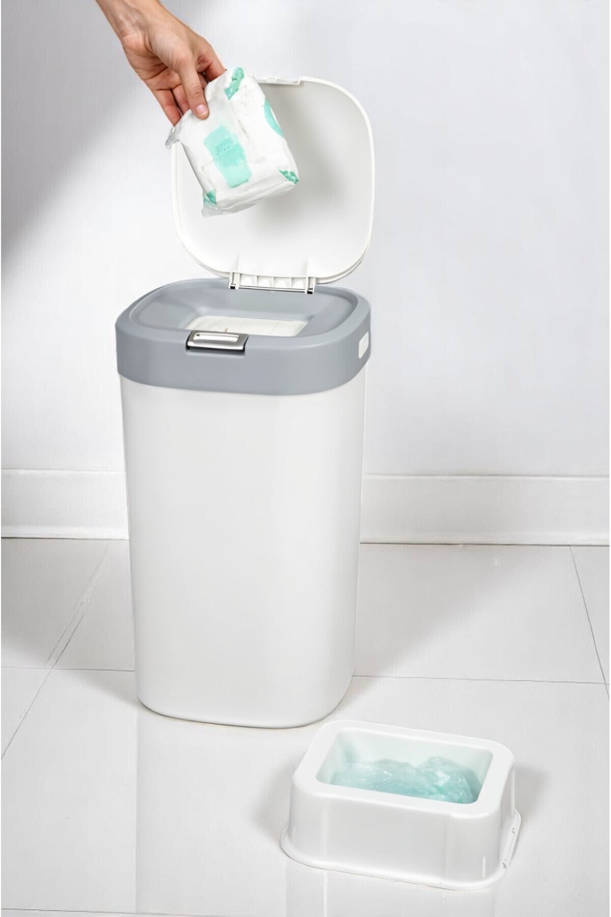 Milenay Kokusuz, Kendinden Poşetli Akıllı Çöp KovasıBebek Bezi, Hasta Bezi, Kedi/Köpek Pedi İçin İdeal Çözüm fotoğrafı 7 (önizleme)